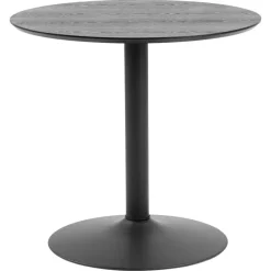 Eetkamertafel Ivano - zwart - 75xØ80 cm
