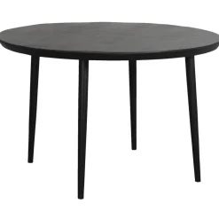 Eetkamertafel Lexy rond - mangohout/zwart - 76xØ120 cm