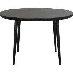 Eetkamertafel Lexy rond - mangohout/zwart - 76xØ120 cm