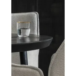 Eetkamertafel Lexy rond - mangohout/zwart - 76xØ120 cm