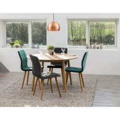 Eetkamertafel Ulfborg - eikenkleur - Ø120x75 cm