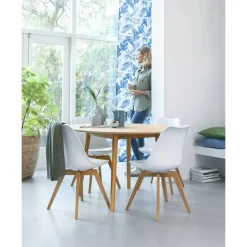 Eetkamertafel Ulfborg - eikenkleur - Ø120x75 cm