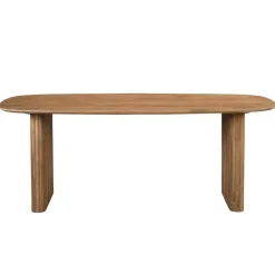 Eettafel Deens Ovaal - Naturel Mangohout - 240x100x76cm - Juro