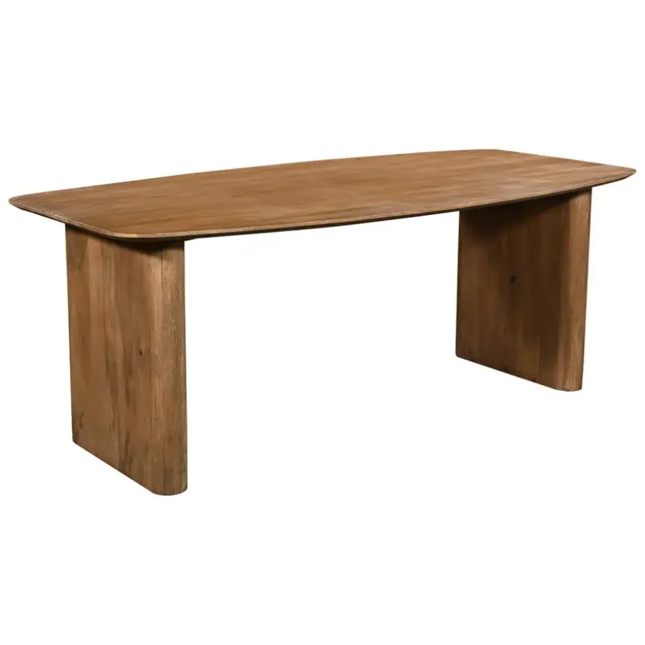 Eettafel Deens Ovaal - Naturel Mangohout - 240x100x75cm - Dai