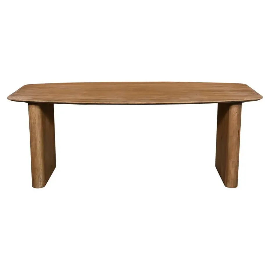 Eettafel Deens Ovaal - Naturel Mangohout - 240x100x75cm - Dai