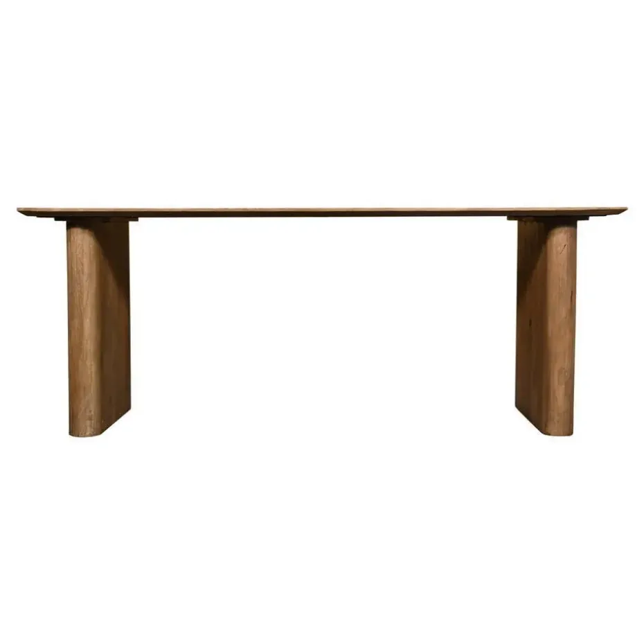 Eettafel Deens Ovaal - Naturel Mangohout - 240x100x75cm - Dai