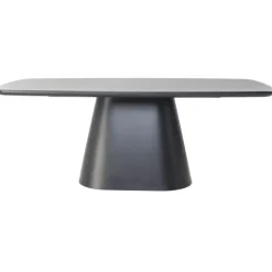 Eettafel Deens Ovaal - Zwart Hout - 200x100x76cm - Moya