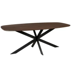 Eettafel Deens Ovaal Bruin Hout - 280x120x76cm - Ferris