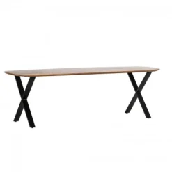 Eettafel Deens Ovaal 200cm - Bruin - Mangohout - Tafel Gordon
