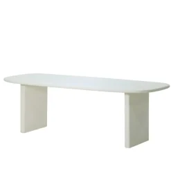 Eettafel Deens Ovaal 200cm - Beige Beton - Gin