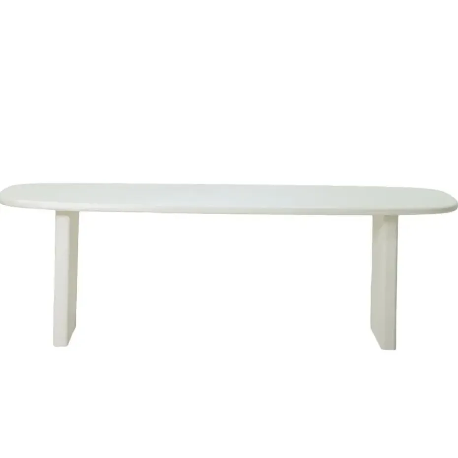 Eettafel Deens Ovaal 200cm - Beige Beton - Gin