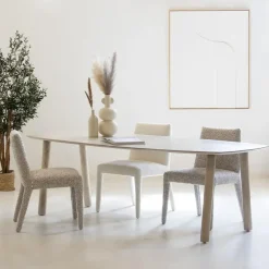 Eettafel Deens Ovaal 170cm - Naturel Mangohout - Leone