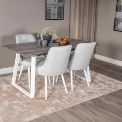 Eettafel Eiken Hout Uitschuifbaar - 160x85x75cm - Inca