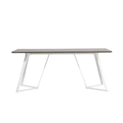 Eettafel Eiken Hout Wit - 180x90x75cm - Marina