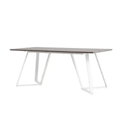 Eettafel Eiken Hout Wit - 180x90x75cm - Marina