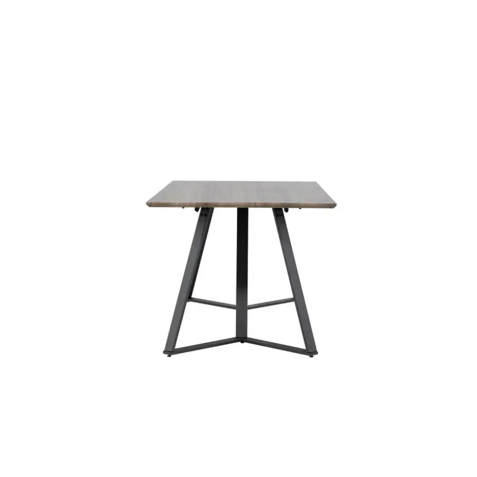 Eettafel Eiken Hout Zwart - 180x90x75cm - Marina