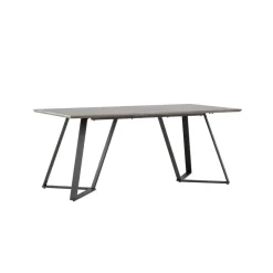 Eettafel Eiken Hout Zwart - 180x90x75cm - Marina