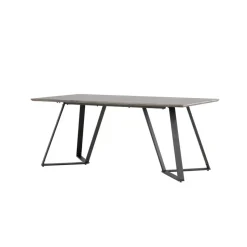 Eettafel Eiken Hout Zwart - 180x90x75cm - Marina