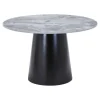 Eettafel Grijs/Zwart - Rond - 120x120x75cm - Brito