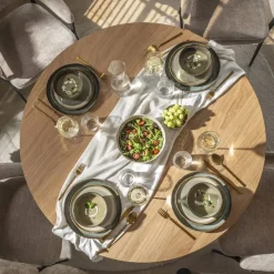 Eettafel Irene - walnoot - uitschuifbaar