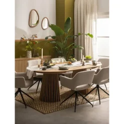 Eettafel Irene - walnoot - uitschuifbaar