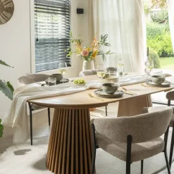 Eettafel Irene - walnoot - uitschuifbaar