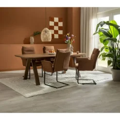 Eettafel Mandy - mangohout - 75x220x94cm