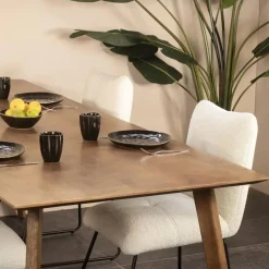 Eettafel Mangohout - 200x90x76cm - Landelijk - Oslo