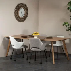 Eettafel Naturel - 240x90x76cm - Mangohout - Tafel Oslo