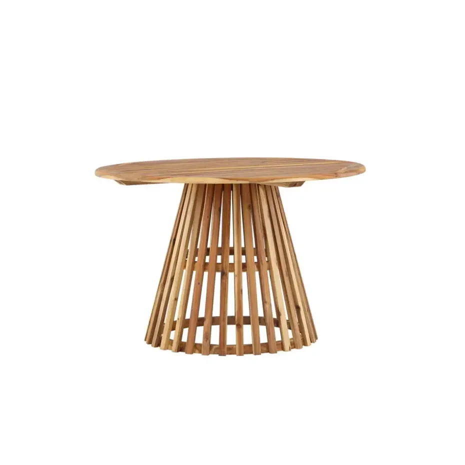 Eettafel Naturel Acaciahout - 120x120x75cm - Lumpur