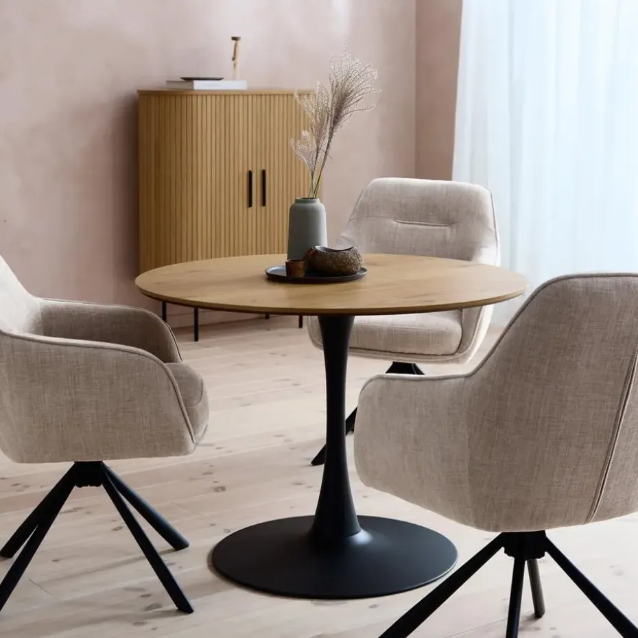 Eettafel Naturel Eiken - Ø100x73,5cm - Cesura