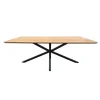 Eettafel Naturel Eiken - 100x200x75cm - Spinpoot - Cesura