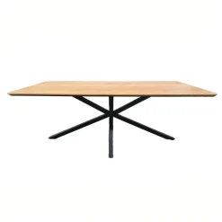 Eettafel Naturel Eiken - 160x90x75cm - Spinpoot - Cesura