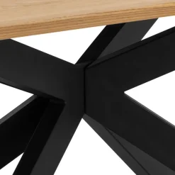 Eettafel Naturel Eikenhout - 200x100x75cm - 6-8 personen - Dain