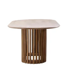 Eettafel Naturel Mangohout - 250x110x76cm - 6-8 Personen - Ferran