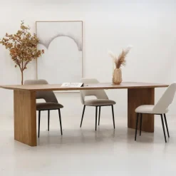 Eettafel Naturel Mangohout - Rechthoek - 200x110x76 m - Tomeo