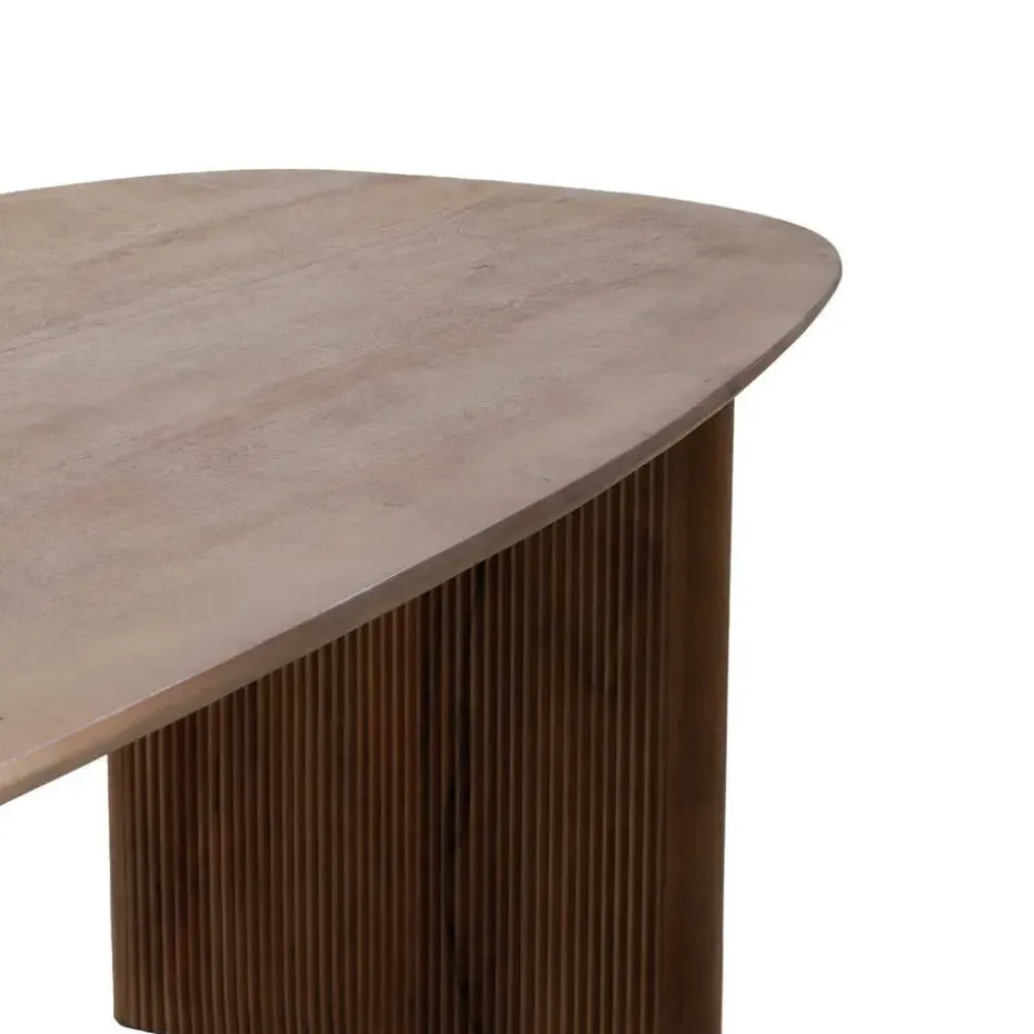 Eettafel Naturel Mangohout - 250x100x76cm - 6-8 Personen - Aya