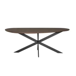 Eettafel Organisch Bruin Eikenhout - 210x98x76cm - Cloud