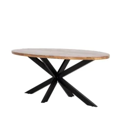 Eettafel Ovaal - Visgraat - Hout - 240x100x78cm - Max