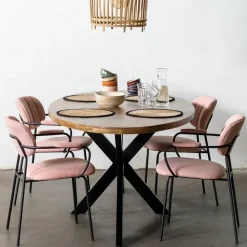 Eettafel Ovaal - Visgraat - Hout - 240x100x78cm - Max