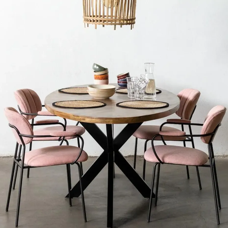 Eettafel Ovaal - Visgraat - Hout - 240x100x78cm - Max