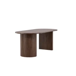 Eettafel Ovaal Bruin 200cm - Fineer - Scandinavisch - Tafel Härön