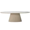 Eettafel Ovaal 160cm - Beige Eco Composiet - Cleo