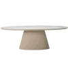 Eettafel Ovaal 200cm - Beige Eco Composiet - Cleo