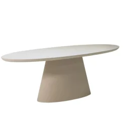 Eettafel Ovaal 200cm - Beige Eco Composiet - Cleo