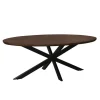 Eettafel Ovaal 240cm - Bruin Mangohout - Matrix-poot - Jesper