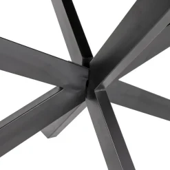 Eettafel Ovaal 200cm - Mangohout Zwart - Matrix-Poot - Mansour