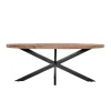 Eettafel Ovaal 160cm - Mangohout Naturel - Matrix-Poot - Mansour