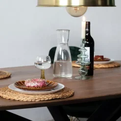 Eettafel Ovaal 160cm - Naturel - Mangohout - Tafel Diamond