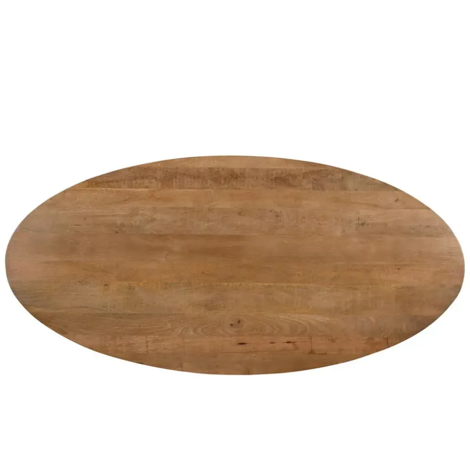 Eettafel Ovaal 180cm - Naturel Mangohout - Matrix-poot - Jesper